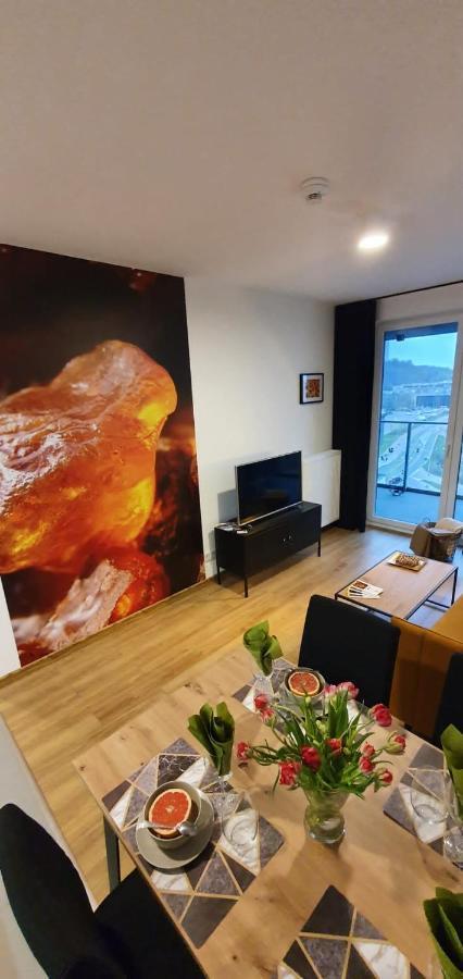 Apartament Bursztynowy Modern Tower グディニャ エクステリア 写真